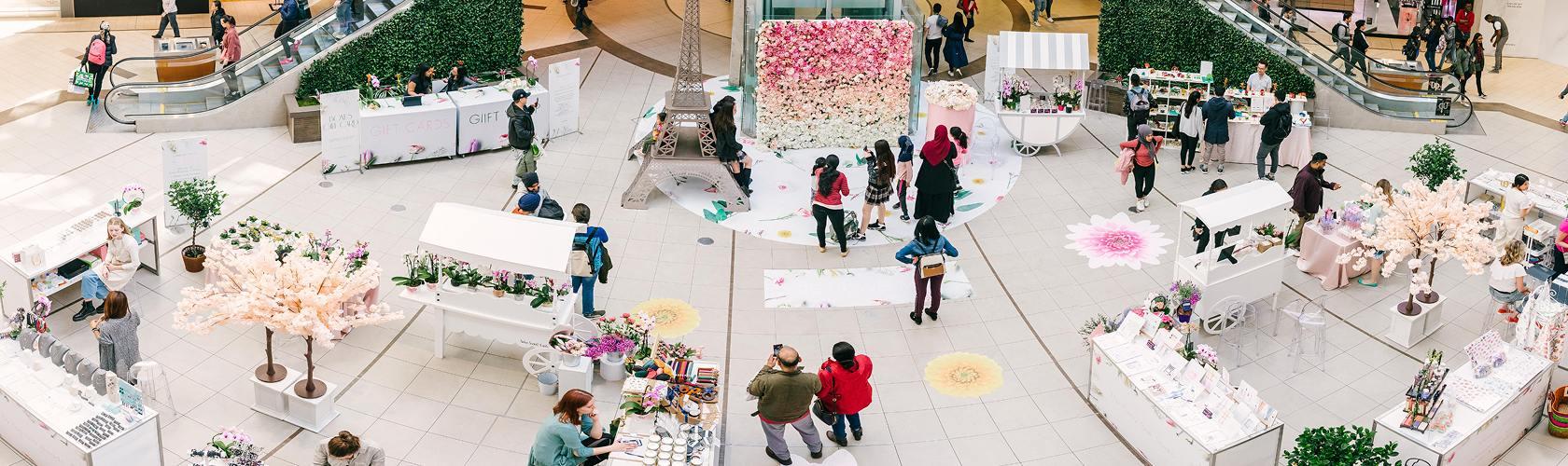 Seasonal market featuring local vendors and curated shopping experiences for visitors