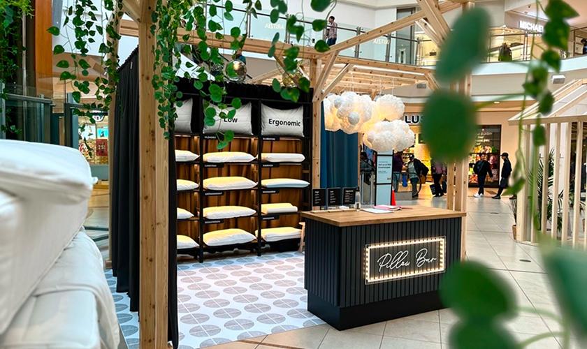 In-centre retail activation showcasing brand pop-ups and immersive shopping experiences