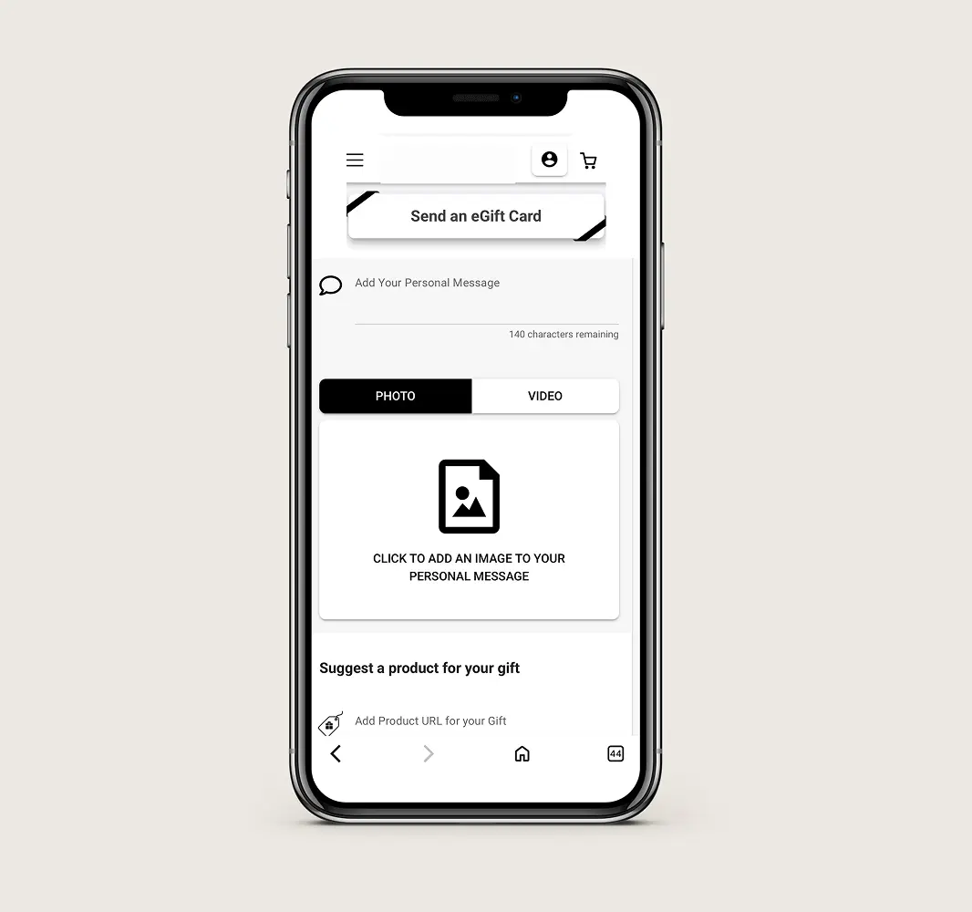 Send an e-gift card