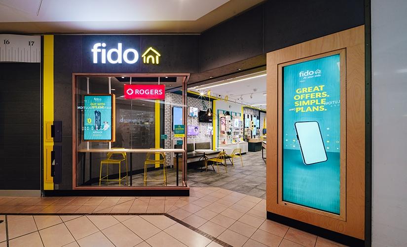 Fido inside Scarborough Town Centre
