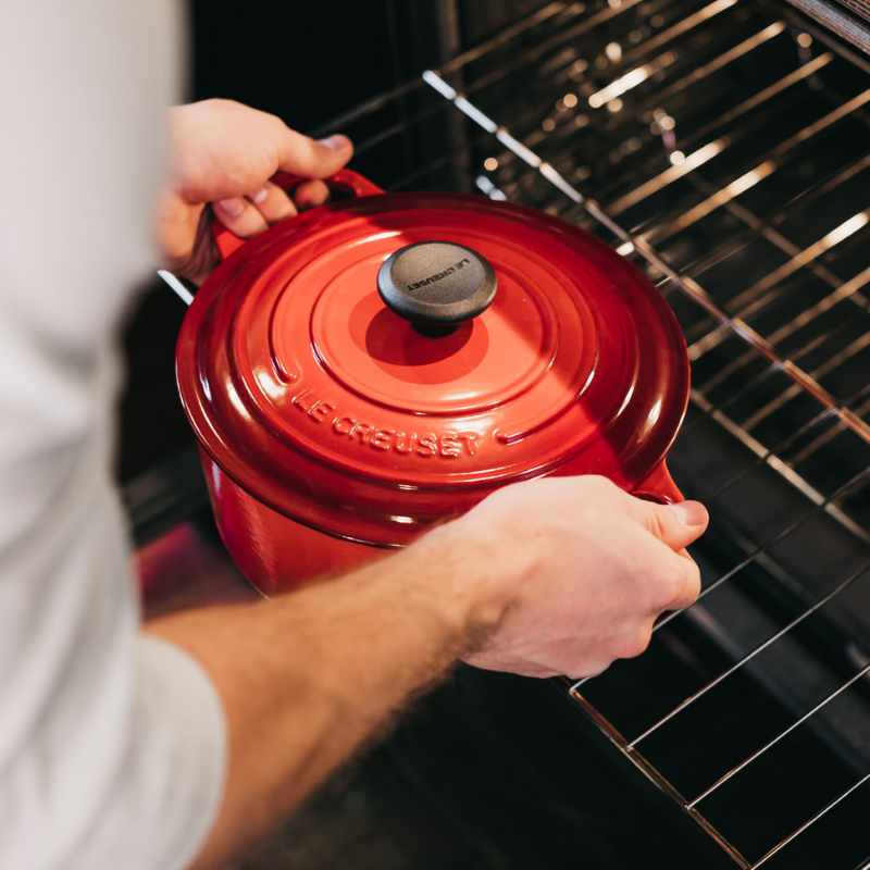 Le Creuset red pot