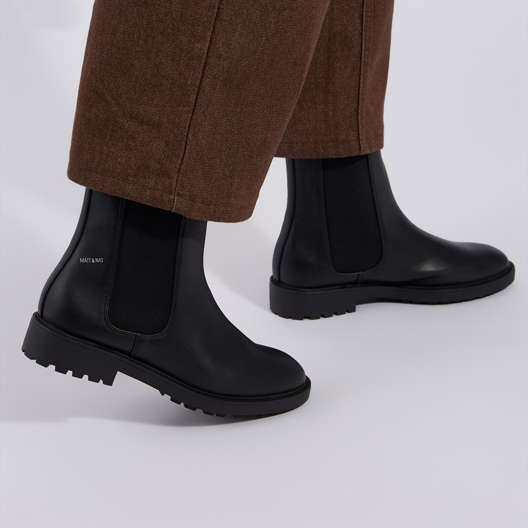 Vegan leather boots