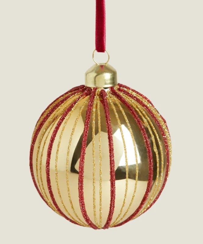 Zara CHRISTMAS ORNAMENT WITH GLITTER SPOKES