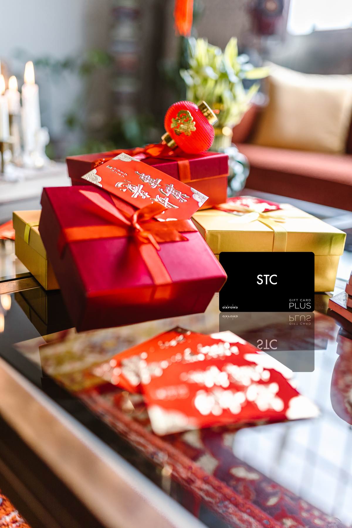 promotional image of a STC gift card for LNY