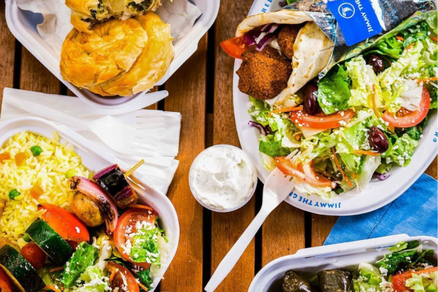 assorted jimmy the greek meal combos