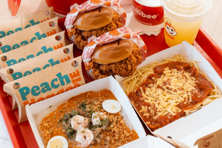 jollibee meal on tray