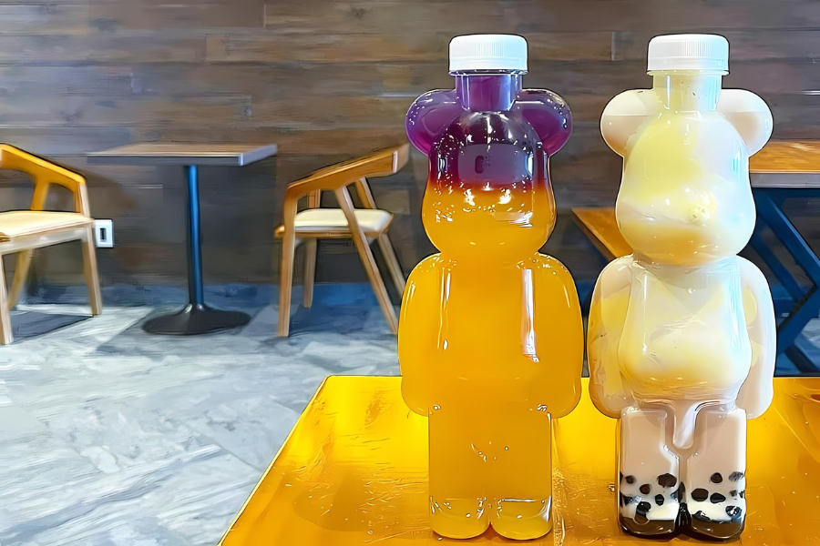 two bear bottle bubble teas