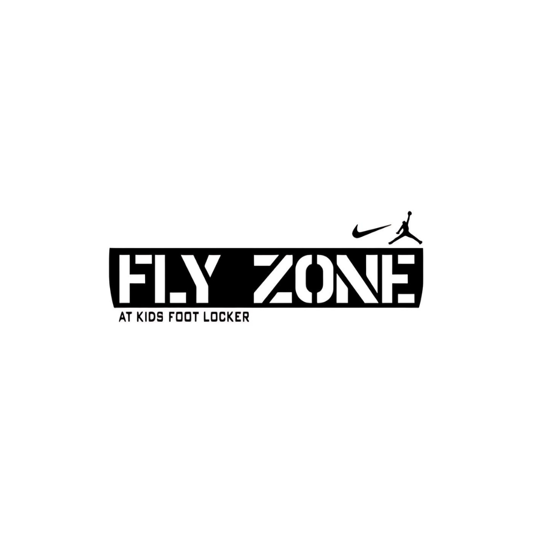 fly zone at kids foot locker logo