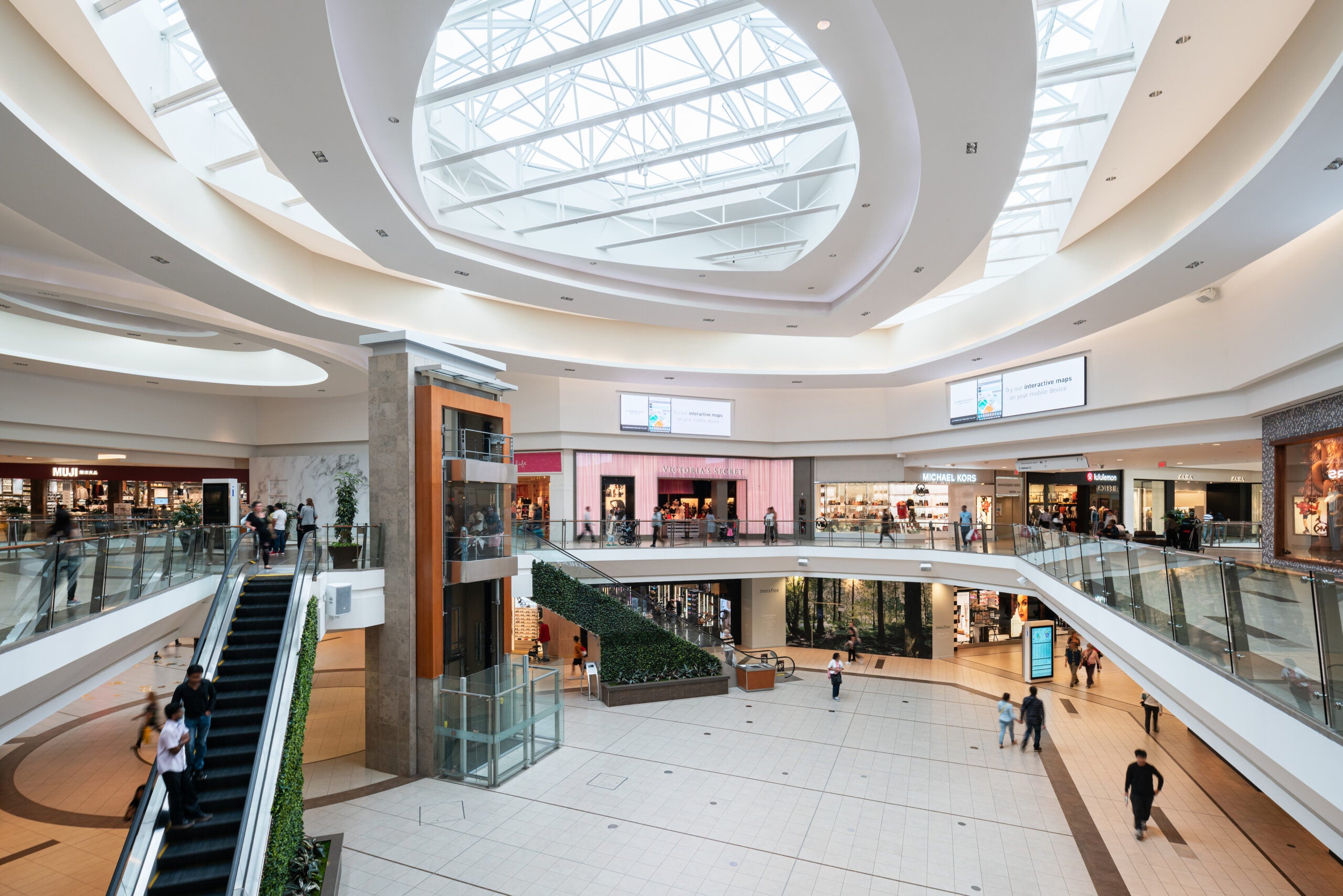 The inside of the STC mall.