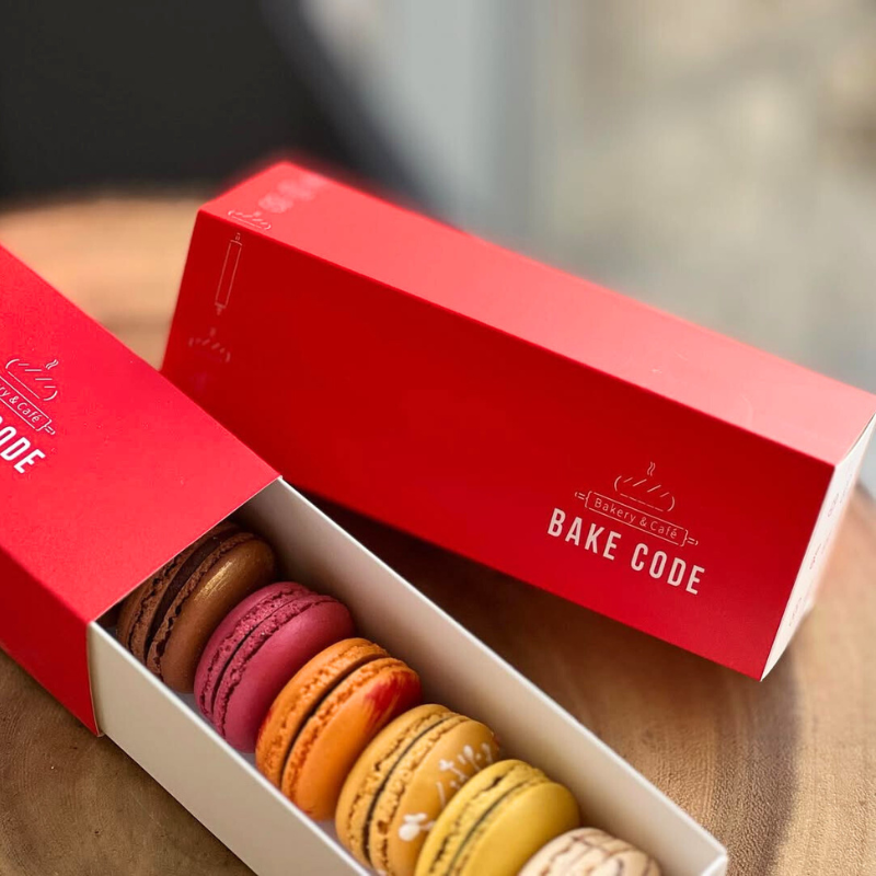 a box of macarons