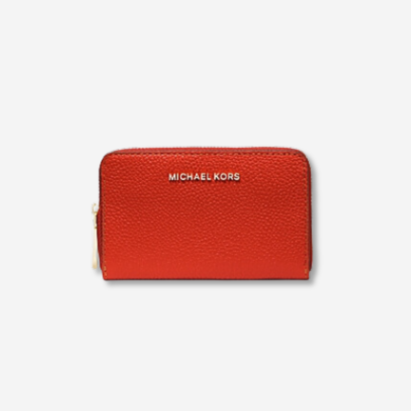 red michael kors wallet