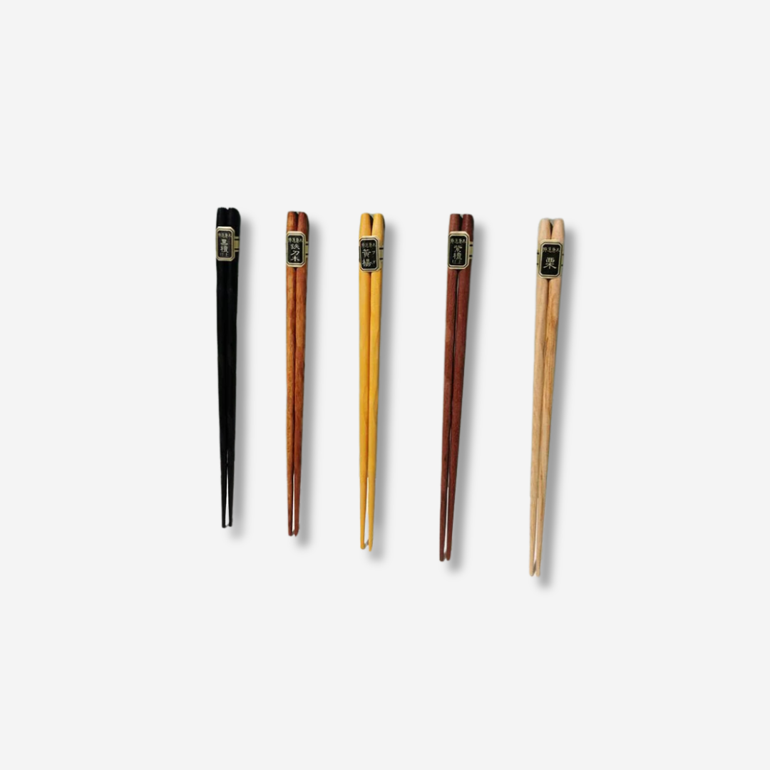 Natural Wood Rounded Tip Chopsticks