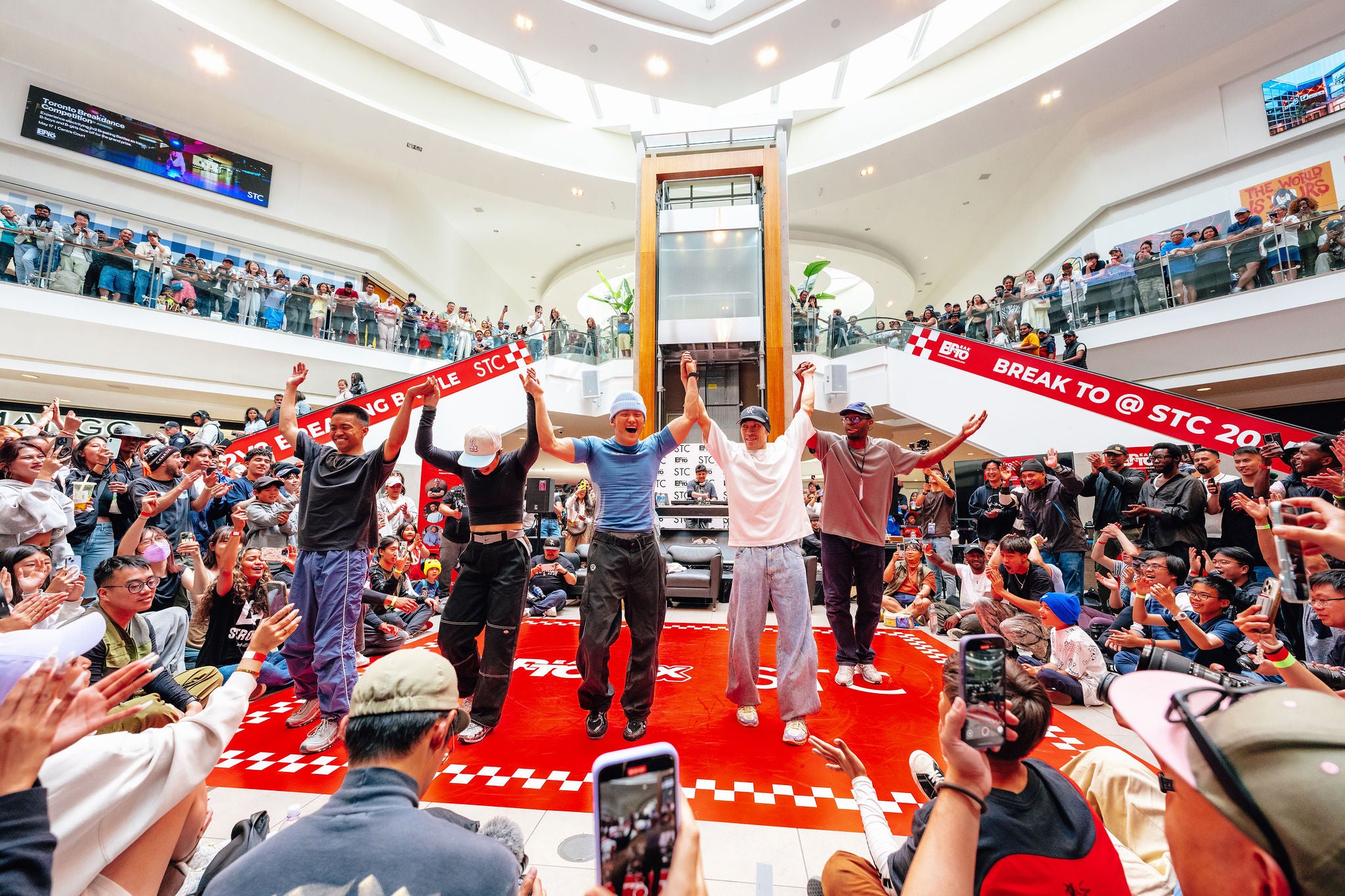 announcing winners