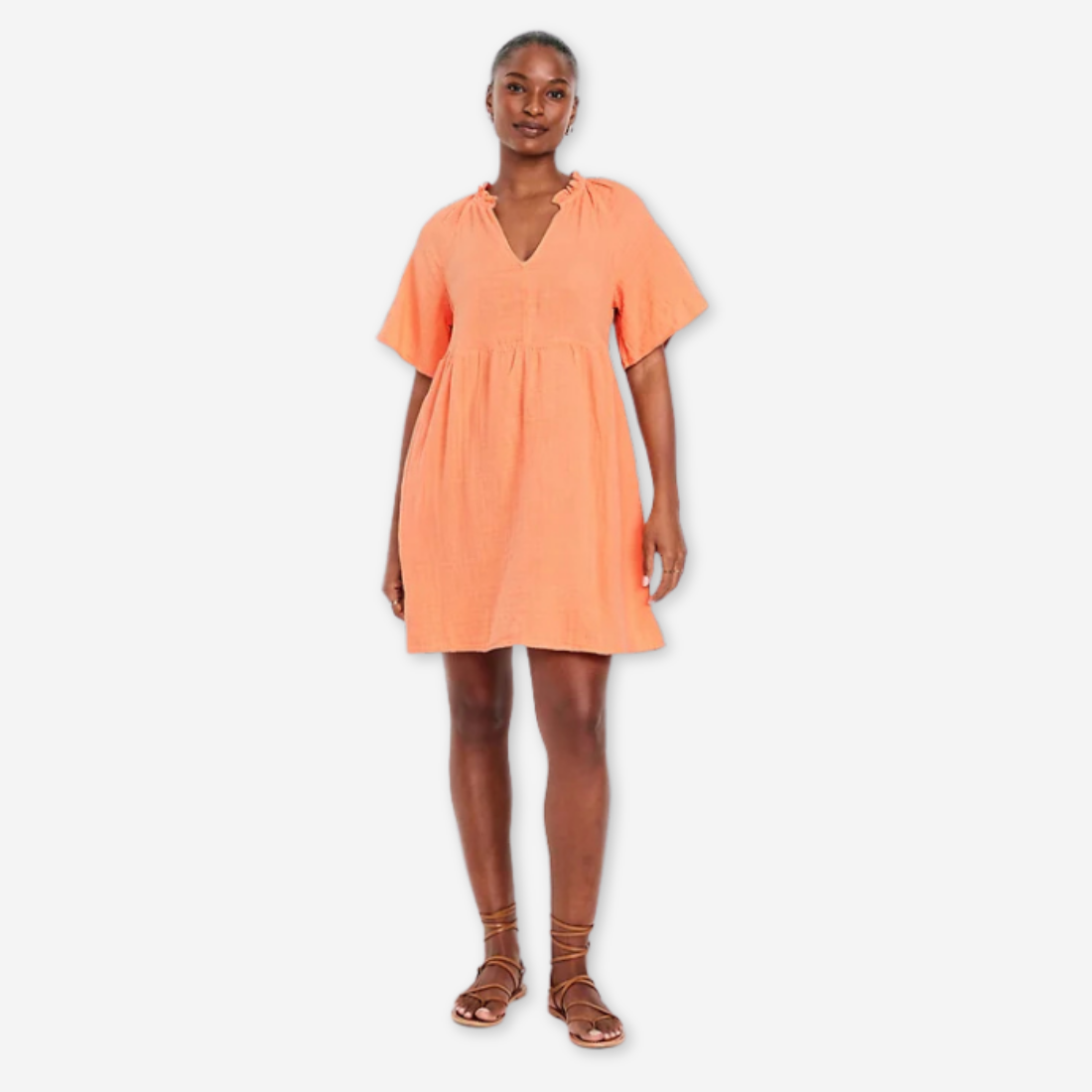 orange dress