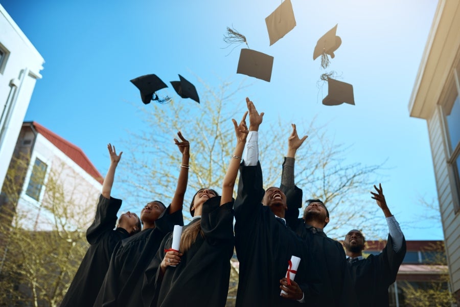 post-secondary students graduating