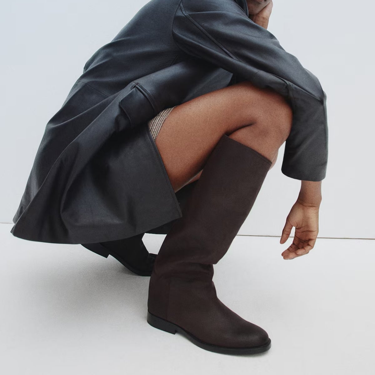 woman wearing thigh high boots