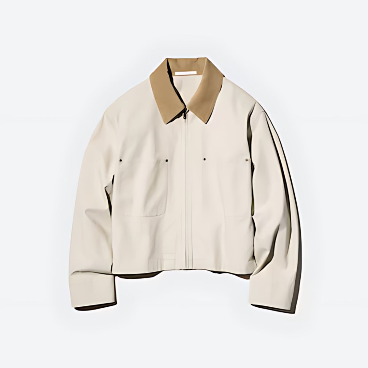 cream bomber jacket