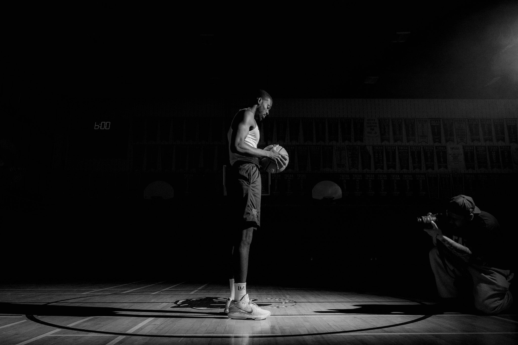 a person playing basketball