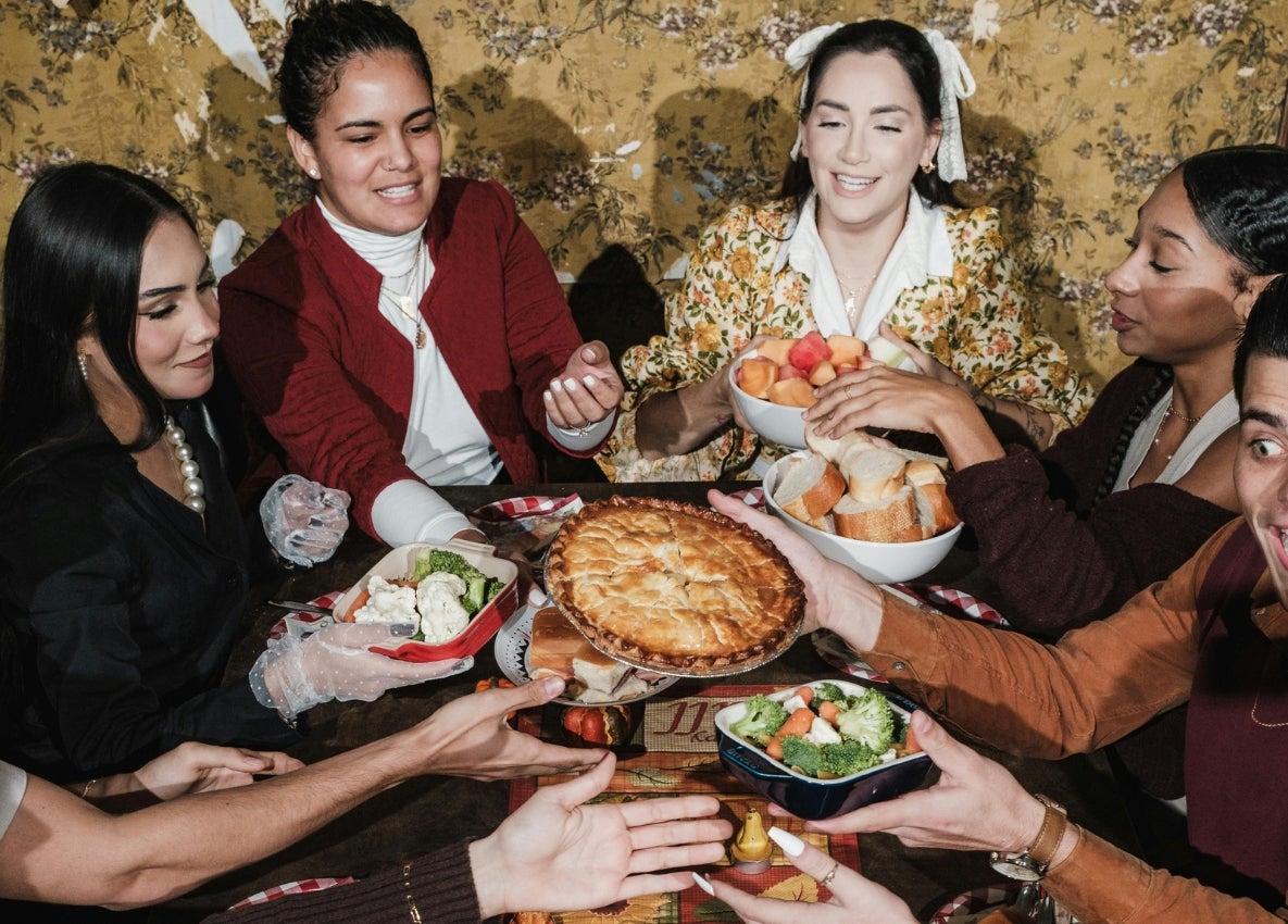 friends celebrating together